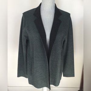 Eileen Fisher Double Facing Wool Cardigan Blazer Jacket Size Small.